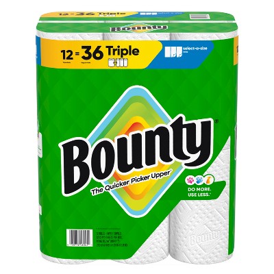 Bounty Select-A-Size Paper Towels - 12 Triple Rolls (LOCAL PICKUP ONLY)
