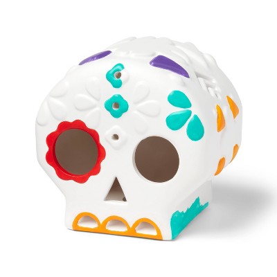 Dia de Muertos Ceramic Craft Lit Sugar Skull - Mondo Llama