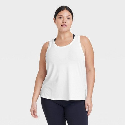 Women's Beyond Ease Racerback Tank Top - All In Motion White L