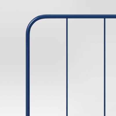 Twin Metal Kids' Bed Navy - Pillowfort: Twin Bed Frame, Reinforced Center Support, Powder-Coated Metal, Platform Design (LOCAL PICKUP ONLY)