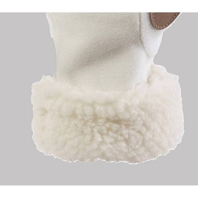 Isotoner Recycled Fleece Glove with Berber Cuff - Cream L/XL