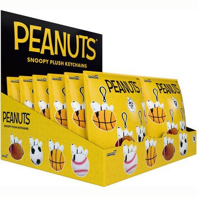 Super7 - Peanuts - Super Duper Plush Keychain Wv01A - 12pc Blind Bag Flat