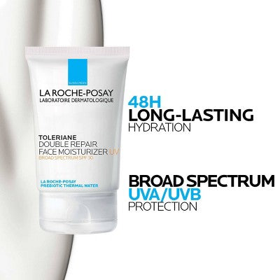 La Roche Posay Toleriane Face Moisturizer Sunscreen with Ceramide and Niacinamide - SPF 30 - 1.35 fl oz - EXP: 09/2026