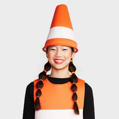 Kids' and Adult Glow in the Dark Construction Cone Halloween Costume with Headpiece One Size - Hyde and EEK! Boutique (LOCAL PICKUP ONLY)