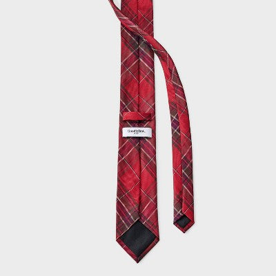 Men's Tie & Hankie Accessories Set - Goodfellow & Co Red/Navy Blue One Size Fits Most