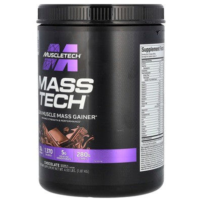 MuscleTech Mass-Tech™ Lean Muscle Mass Gainer, Chocolate, 4 lbs (1.81 kg)