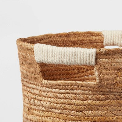 Woven Round Banana Sewing Basket - Brightroom