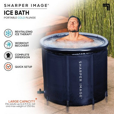Sharper Image Ice Bath Portable 31.5" Inflatable Pool - Navy (LOCAL PICKUP ONLY)