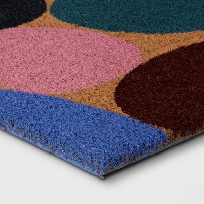 1'4"x2'4" Geometric Blob Rectangular Outdoor Doormat - Room Essentials (LOCAL PICKUP ONLY)