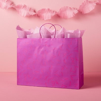 Large Confetti Gift Bag Purple - Spritz