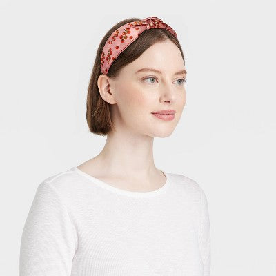 Top Knot Tomato Headband - A New Day Pink/Red