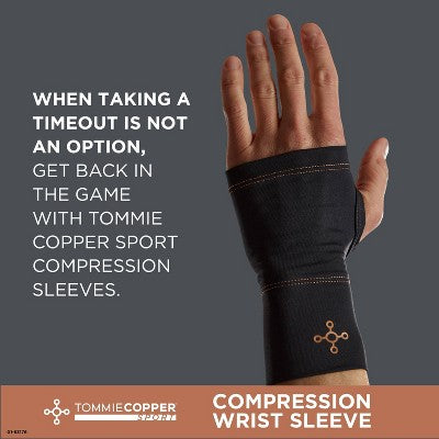 Tommie Copper Sport Compression Wrist Sleeve - S/M: Supports & Braces for Adults