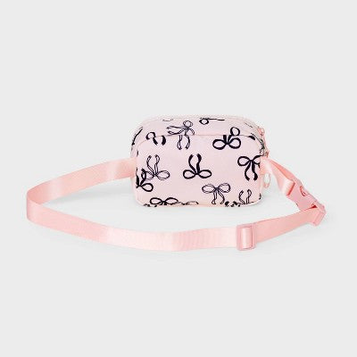 Girls' Bow Print Crossbody Bag - Cat & Jack Pink