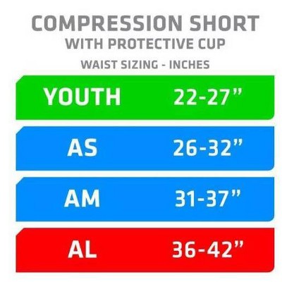 Shock Doctor Compression Shorts with Cup Adult - Black L