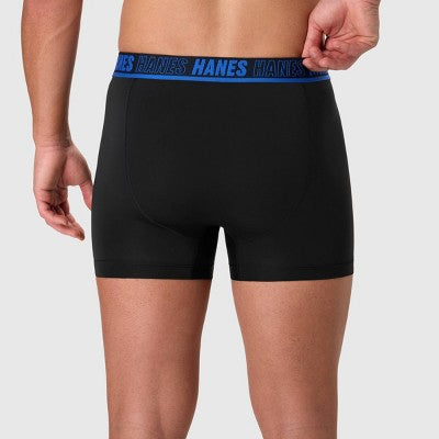 Hanes Men's Pouch X-Temp Trunks 3pk - Black/Gray/Blue M