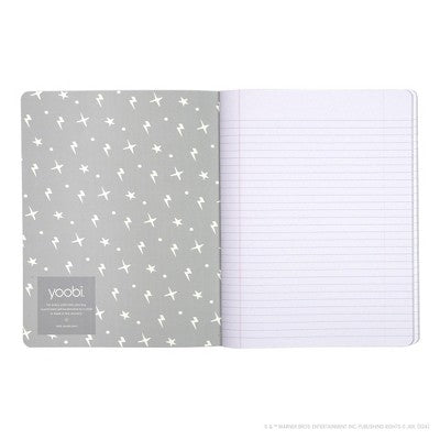 Yoobi Composition Book 7.5"x9.75" College Ruled with Pen Gray Owls