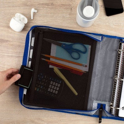 Five Star 2" Zipper Binder and Expansion Panel Urban Eclipse