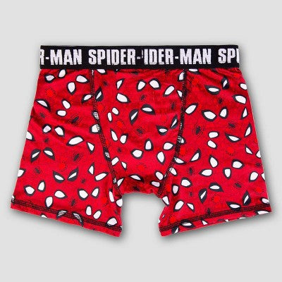 Boys' Spider-Man 4pk Boxer Briefs - 8: Fictitious Character Knit Underwear
