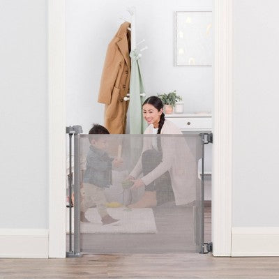Regalo Fabric Retractable Baby Gate - Gray (LOCAL PICKUP ONLY)