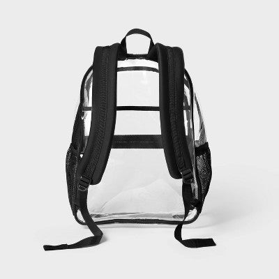 16.25" Clear Backpack - All In Motion Black