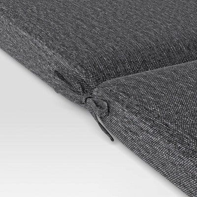 43"x21" Solid Woven Outdoor Chair Cushion Charcoal - Threshold (LOCAL PICKUP ONLY)
