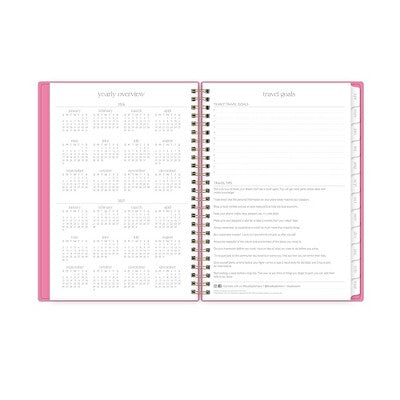 Rhi James for Blue Sky Weekly/Monthly Planner Notes (15 Month) Wirebound 5.875"x8.625" Solid - Pink