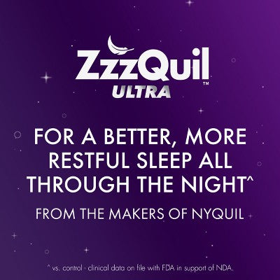 ZzzQuil Ultra Sleep Tablets - 24ct: With Doxylamine, Sleep Aid, Non-Travel Size