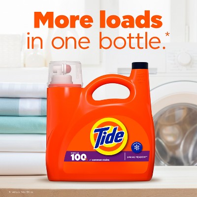 Tide Liquid HE Spring Meadow Liquid Laundry Detergent 126 loads - 158oz
