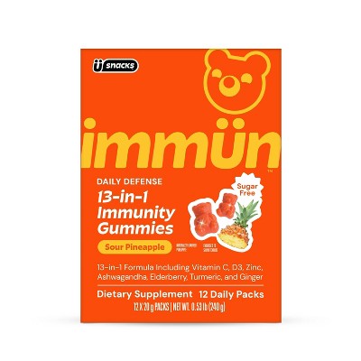 Immun by Gruns Sugar Free Dietary Supplement Gummies - 240g/12 Servings