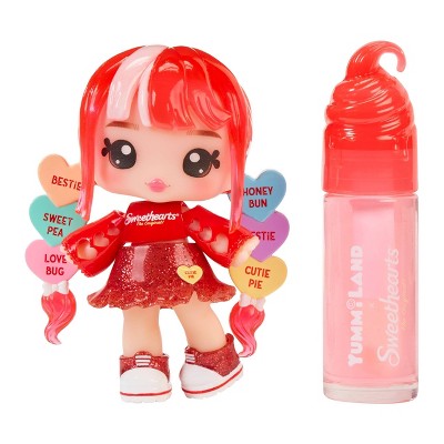 YummiLand 4'' Ruby Hearts Lip Gloss Doll