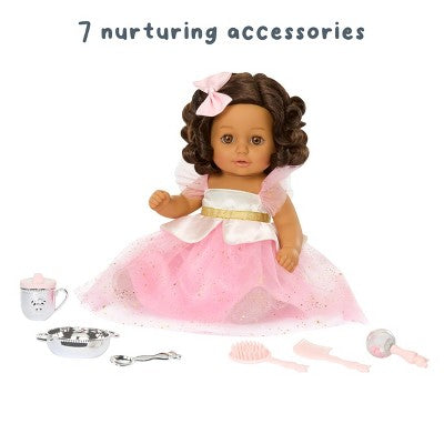 BABY Born Princess Essentials Set with Carrying Case 14-17" Baby Doll Accessories - 8pc: Fine Motor Skill Toys