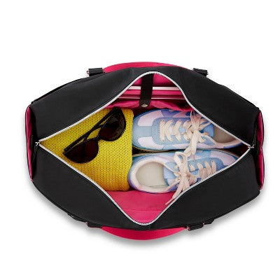 Sarah Jessica Parker Convertible Weekender Bag with Removable Strap Garment Bag - Black