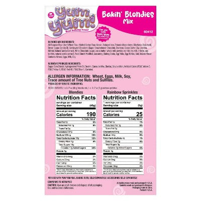 YumYum! Bakin' Blondies Mix: NSI International Real-Food Appliance for Creative Baking
