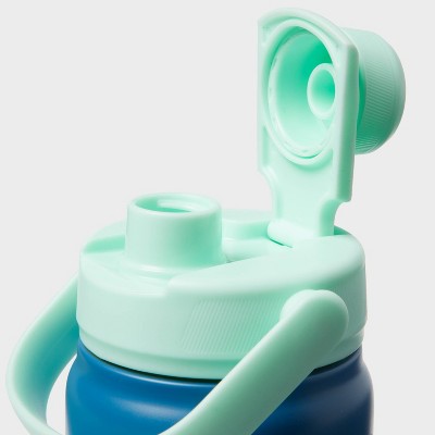 12oz Striped Water Bottle Mint - Sun Squad