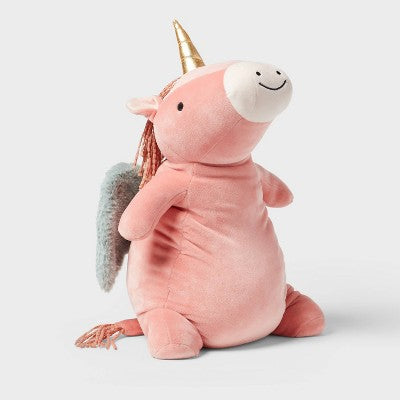 Pegasus Weighted Plush Kids' Throw Pillow Pink - Pillowfort