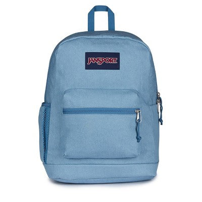 JanSport Cross Town Plus Remix 17" Backpack - Light Blue: High School Abstract Bookbag