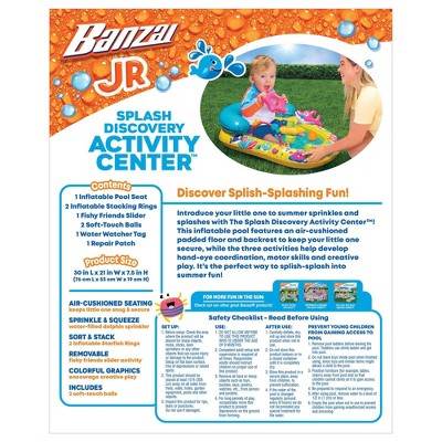 Banzai Splash Discovery Activity Center: Baby Float & Water Toys