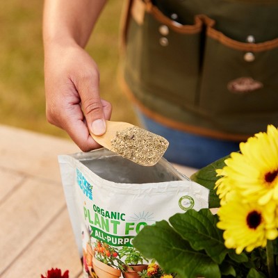 Back to the Roots 1.5lb Organic Plant Food All Purpose Premium Blend: Nutrient-Rich for Indoor & Outdoor Gardens, Non-Synthetic