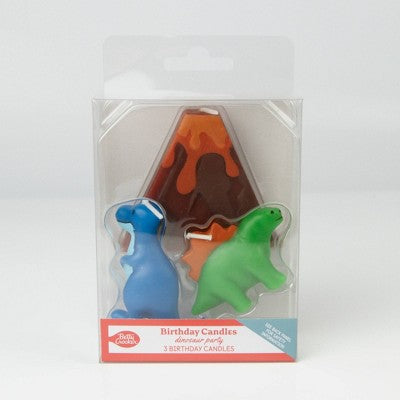 Betty Crocker Premium Dinosaur Birthday Candles 3ct