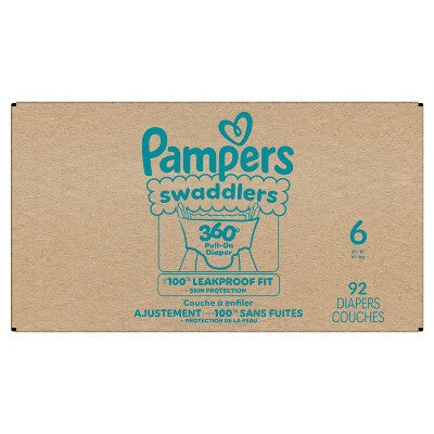 Pampers Swaddlers 360 Disposable Diapers OMS Pack - Size 6 - 92ct