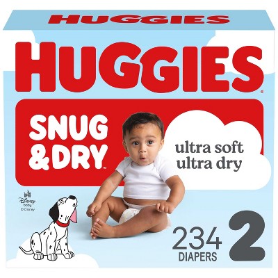 single sleeve-Huggies Snug & Dry Ultra Soft Diapers - Size 2 - 78ct