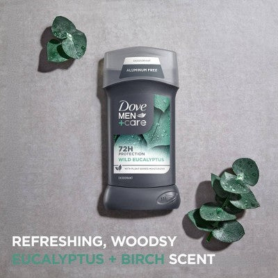 Dove Men+Care 72hr Deodorant Stick - Wild Eucalyptus - Aluminum Free - 3oz