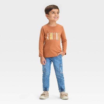 Toddler Boys' Ski and Snowboard T-Shirt Cat & Jack Orange 2T