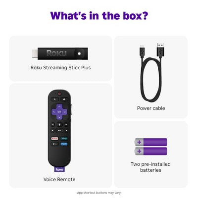 Roku Streaming Stick Plus 2025 4K and HDR Streaming Device