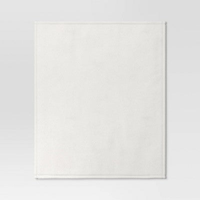 Solid Colored Plush Throw Blanket Ivory - Room Essentials