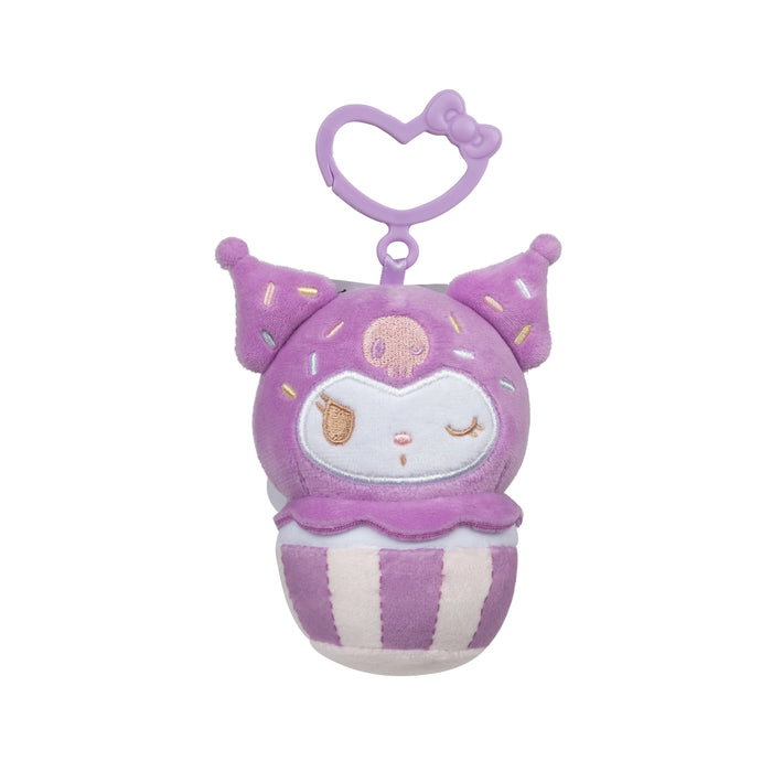 Hello Kitty and Friends, Kuromi 4 inch Clip-On - Cupcake Themed Child's Plush