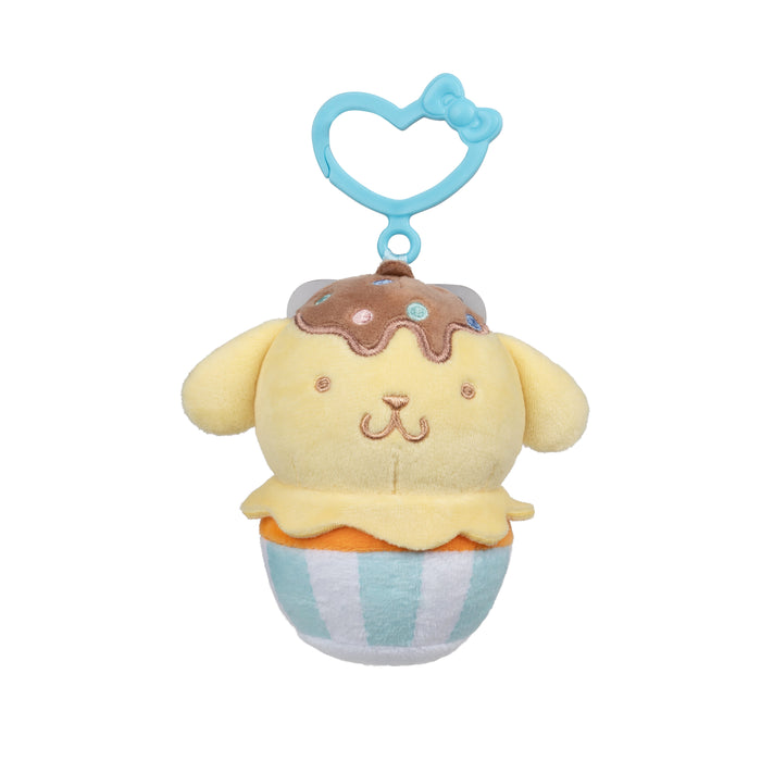 Hello Kitty and Friends, Pompompurin 4 inch Clip-On - Cupcake Themed Child's Plush