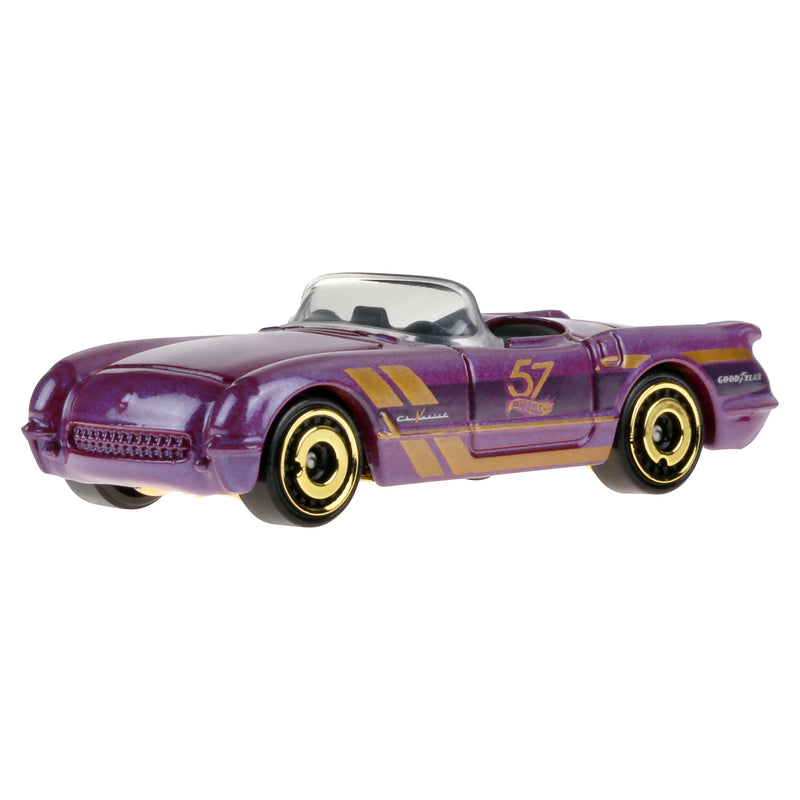 Hot Wheels 1:64 Scale Die-Cast Toy Car or Truck with Turquoise- & Copper-Colored Deco (Styles May Vary)