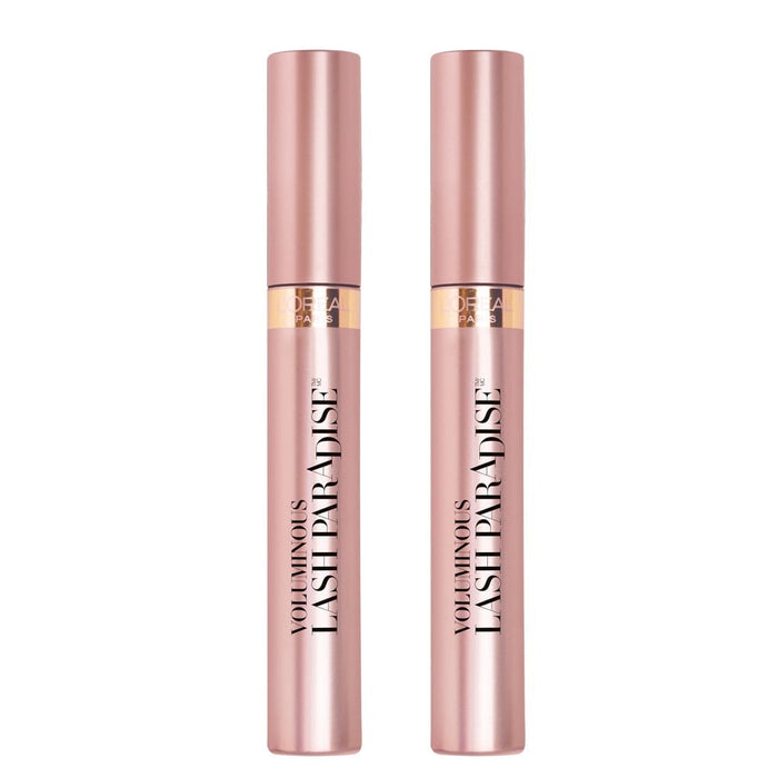 L'Oreal Paris Voluminous Lash Paradise Volume Mascara, Blackest Black, 2 Pack