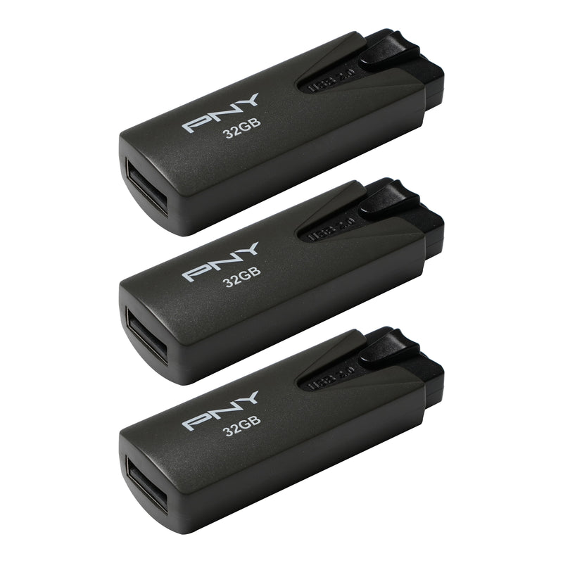 PNY 32GB Attache USB 2.0 Flash Drive 3 Pack